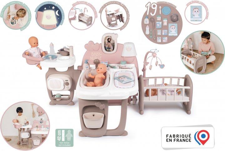 Smoby Toys Baby Nurse Кімната малюка з кухнею, ванною, спальнею й аксесуарами (220376)