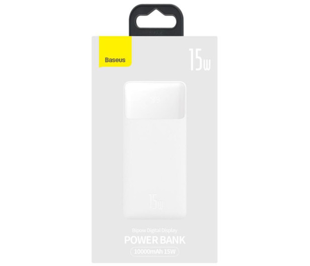 Baseus Bipow 10000mAh, 2xUSB, USB-C, 15W White PPDML-I02