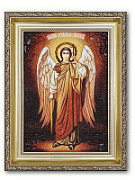 Икона из янтаря Архангел Михаил (Картины из янтаря и иконы)