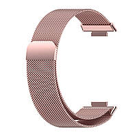 Магнітний ремінець Milanese Loop для Huawei Watch Fit 2 (YDA-B09S) | HMU | 20 мм | рожевий