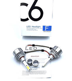 Комплект автомобільних LED ламп C6 H1 12v 24v 6500K (5537) lly