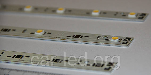 Алюминиевая плата (400Lm) на 5*1W NICHIA NS3L183T-H1 (warm white) - фото 3 - id-p21964652