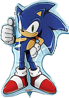 Фольгована велика повітряна куля фігура Сонік Sonic  (Grabo) , 77 см