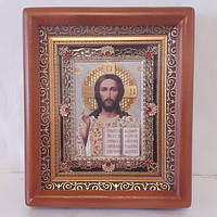 Ікони в коричневих кіотах із камінням, лік 10х12