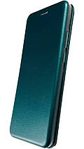 Шкіряний чохол-книжка Elegant book на ZTE Blade A51 / смарагдовий, фото 5