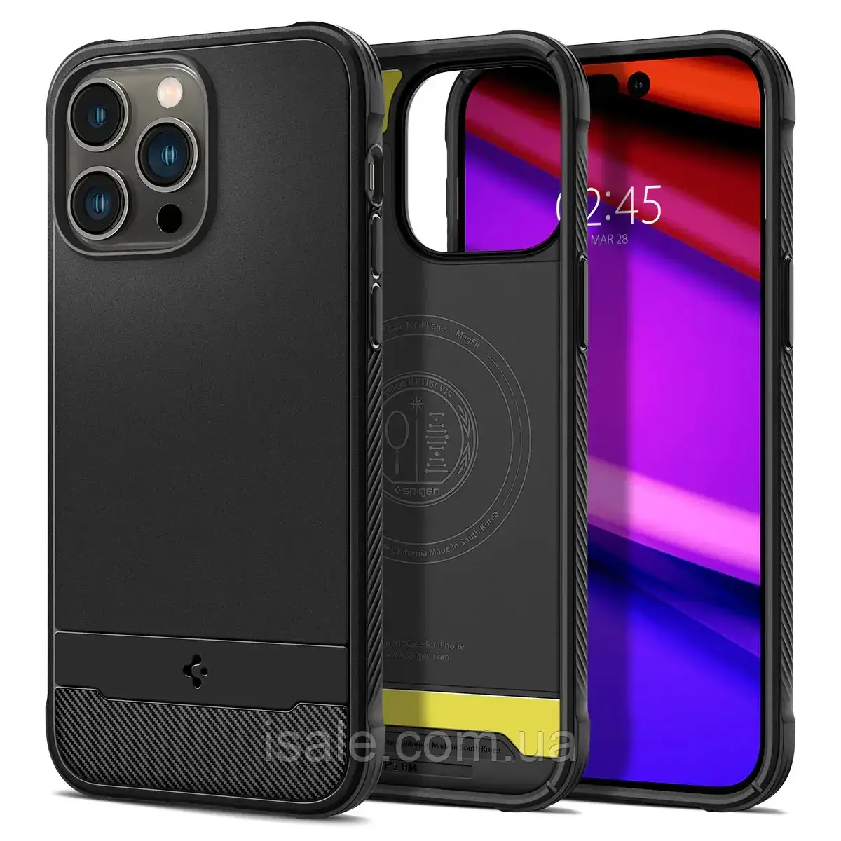 Чохол Spigen Rugged Armor Mag для iPhone 14 Pro (2022), ACS04956, Matte Black, фото 1