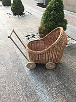 Коляска плетена для ляльок «Нізка»