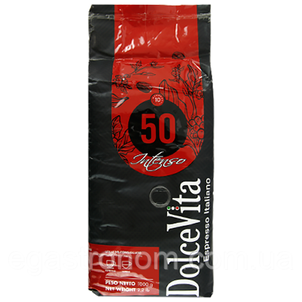 Кава Дольче Віта інтенсо (зерно) Dolce Vita intenso 1kg 12шт/ящ (Код ...