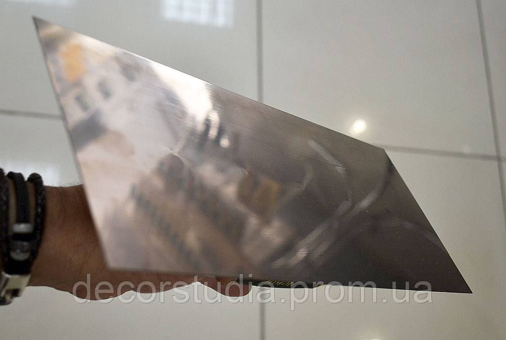 Гладилка из нержавеющей стали 350 мм с алюминиевой ручкой 533 Dekor Hassan - фото 6 - id-p1709356918