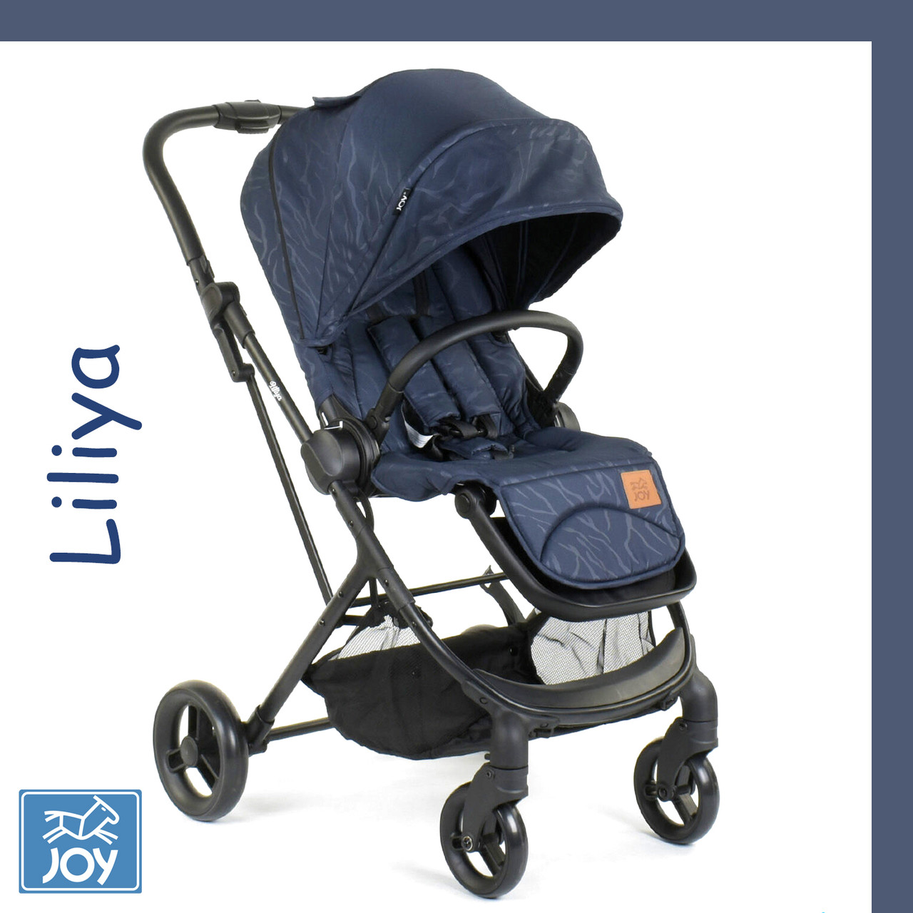 Дитяча коляска прогулянкова (реверсивний блок) JOY Liliya 66916 Синій