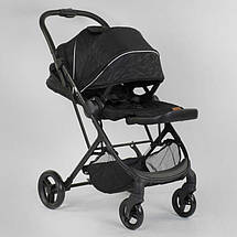 Дитяча коляска прогулянкова (реверсивний блок) JOY Liliya 61755 Чорний, фото 4