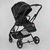 Дитяча коляска прогулянкова (реверсивний блок) JOY Liliya 61755 Чорний, фото 6