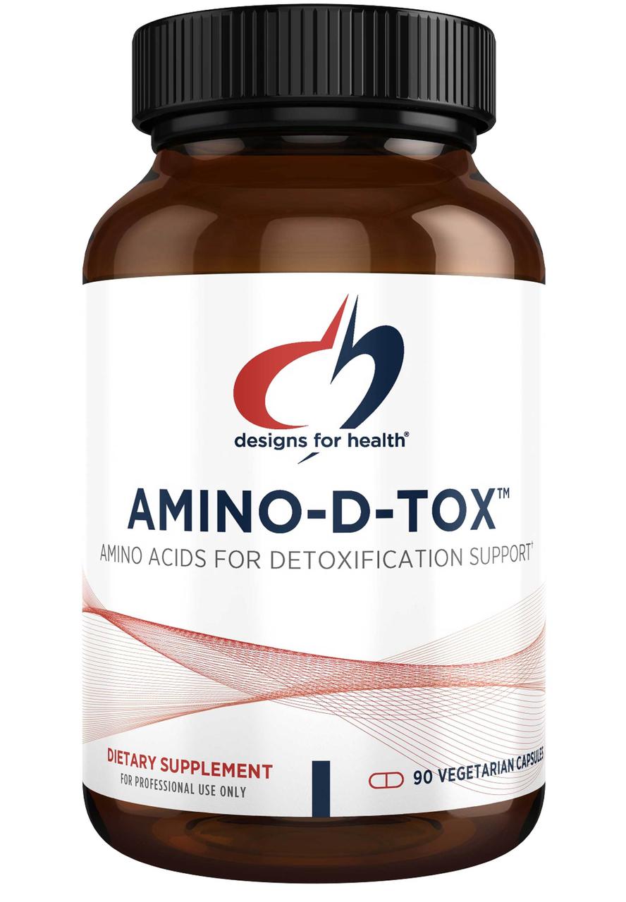 Designs for Health Amino-D-Tox/Амінокислоти для підтримки детоксикації 90 капсул BX486, фото 1