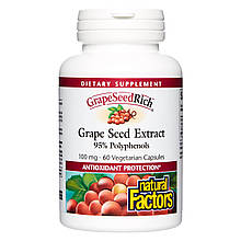 Natural Factors Grape Seed Extract 100 mg 60 Caps