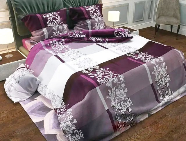 Односпальний комплект постільної білизни стандартний, принт: Візерунок