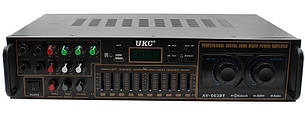 Підсилювач звуку UKC AV-663BT 12V 220V з караоке і Bluetooth