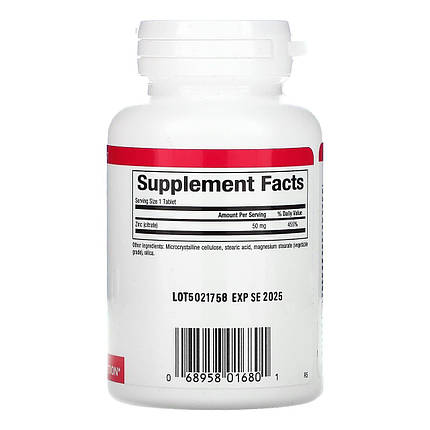 Natural Factors Zinc Citrate 50 mg 90 Tabs, фото 3