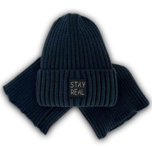 Детский комплект - шапка и шарф хомут для мальчика Детский комплект - шапка и шарф хомут для мальчика