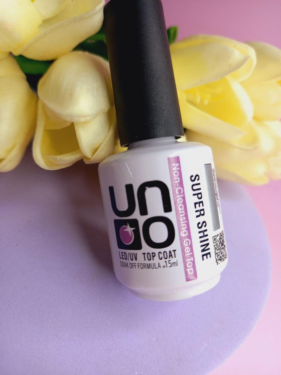 Топове покриття без липкого шару UNO Super Shine, 15ml