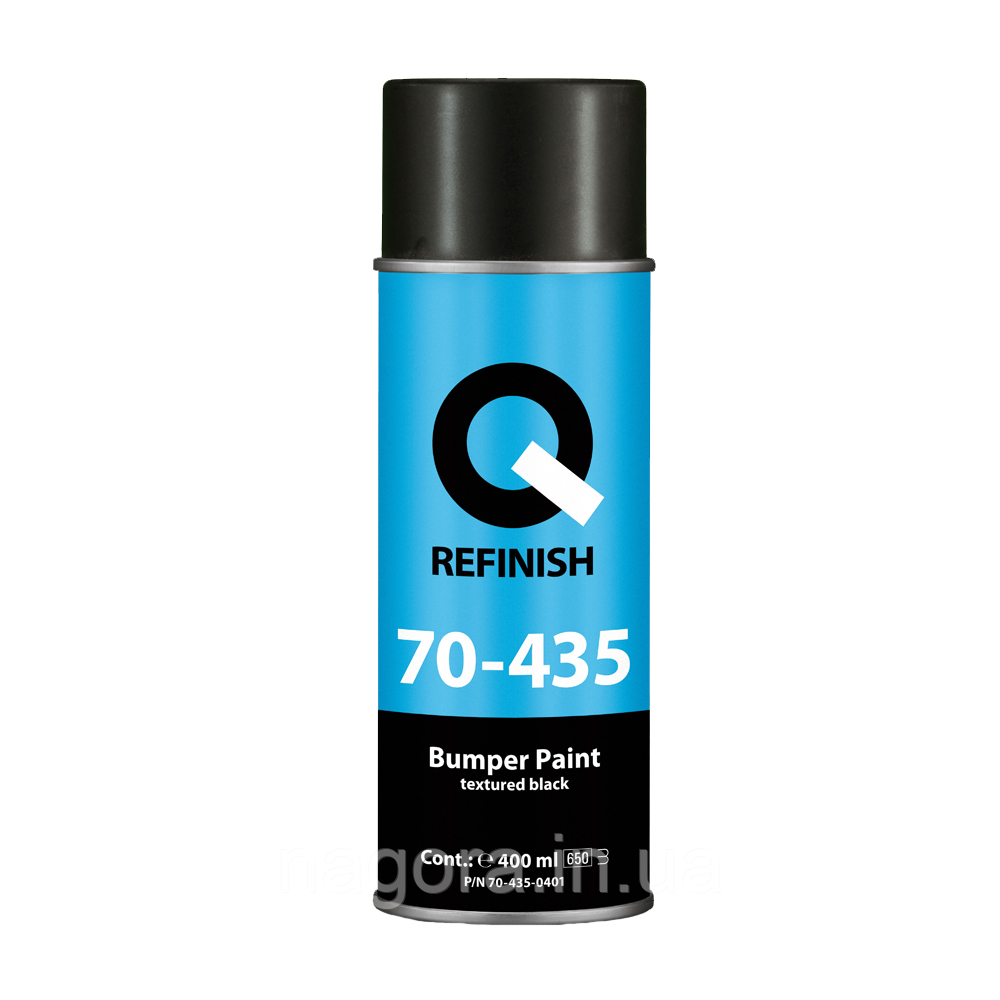 Структурна фарба для бамперів Q-Refinish 70-435, в аерозолі, чорна (400 мл)