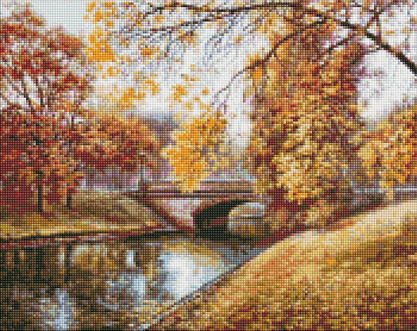 Алмазна мозаїка AMO7343 Осінній пейзаж ©Сергій Лобач, 40x50см Ideyka на підрамнику, фото 1