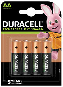 Акумулятор DURACELL HR6 (AA) 2500 mAh уп. 4шт.