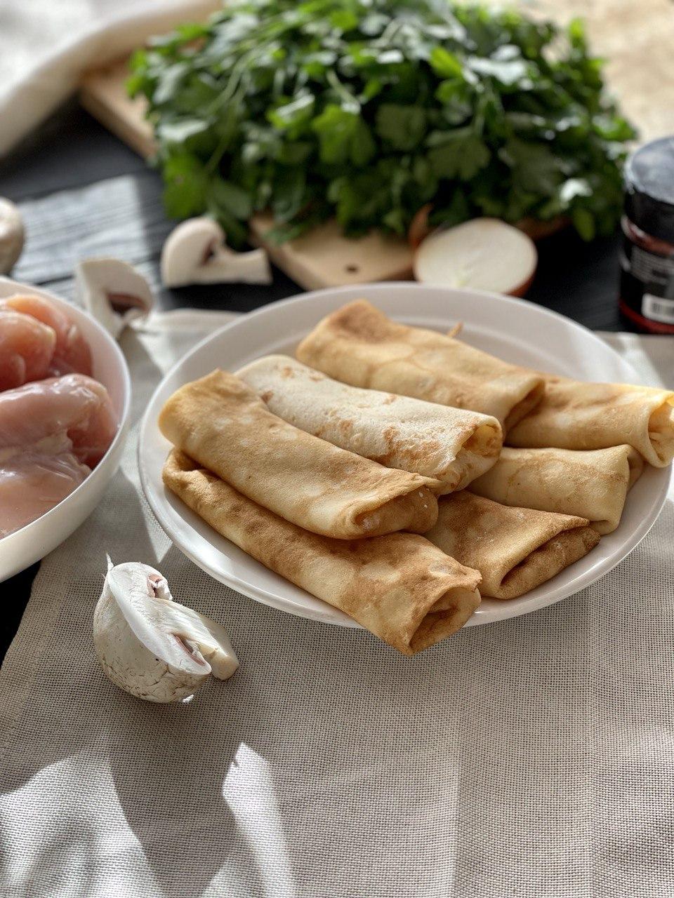 Млинці з куркою
