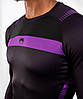 Рашгард лонгслів чоловічий Venum Nogi 3.0 Long Sleeves Rashguard Black Purple, фото 4