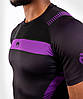 Рашгард з коротким рукавом чоловічий Venum Nogi 3.0 Short Sleeves Rashguard Black Purple, фото 4