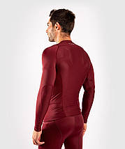 Рашгард лонгслів чоловічий Venum G-Fit Rashguard Long Sleeves Burgundy, фото 3