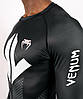 Рашгард чоловічий лонгслів Venum Loma Arrow Long Sleeves Rashguards Black White, фото 4