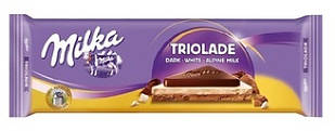Шоколад Milka Triolade mmMax – шоколад трьох видів, 280 гр. Швейцарія