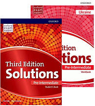 Комплект Solutions Third Edition Pre-Intermediate student's Book + Workbook (For Ukraine) Учебник + тетрадь