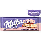 Milka mmMax Strawberry Cheesecake-молочний шоколад зі смаком чізкейку, полуницею і печивом, 300 гр Швейцарія (5 шт/1 уп), фото 3