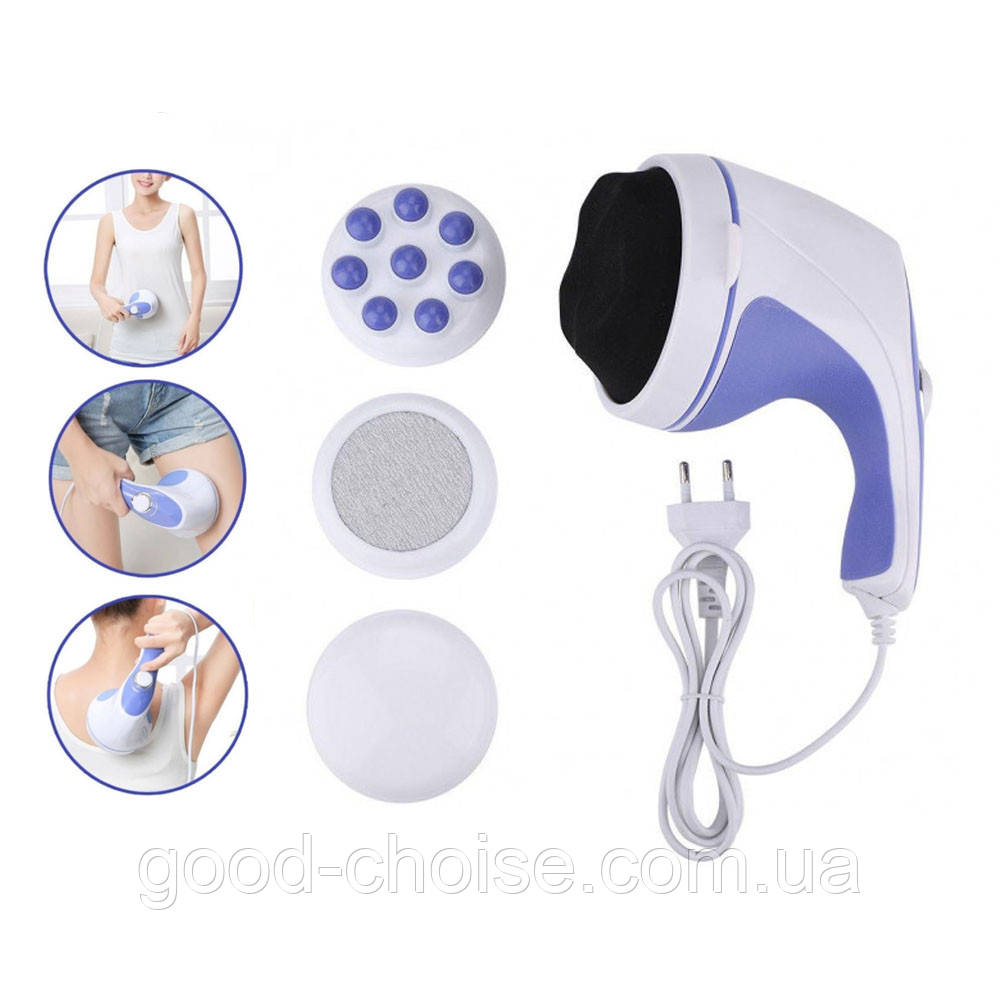 Масажер для тіла 4в1 Relax & Tone / Антицелюлітний масажер для схуднення / Електричний вібромасажер, фото 1