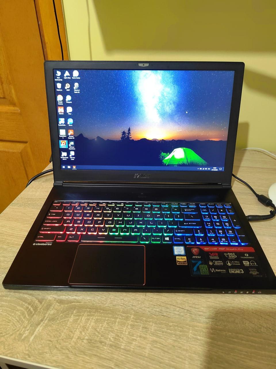 Ноутбук MSI Stealth - 15.6 Full HD+ i7 7700HQ+ GTX 1060 - 6 GB/16, фото 1