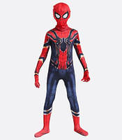 Дитячий карнавальний костюм Спайдермена Людина-павук залізний комбінезон + маска, розміри р.100-150