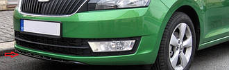 Skoda Rapid 2012 - накладка під передній бампер