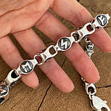 Срібний браслет із рунами, фото 2