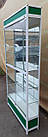Торгова вітрина скляна з алюмінієвого профілю 1000х250х2000 мм., Б/у, фото 5