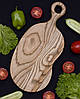 Дерев'яна тарілка менажниця з роздільниками для подачі страв і закусок "Іспанія" ясень 29х14 см, фото 5