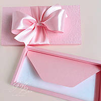 Gift box Loreleya розовый Конверт ручной работы на свадьбу, день рожденя, юбилей
