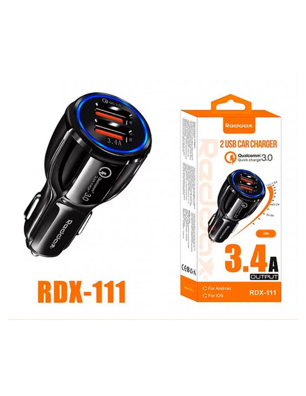 Заряджання для телефона 2 USB Reddax 3.4 A + Micro USB+QC 3.0 (RDX-111)