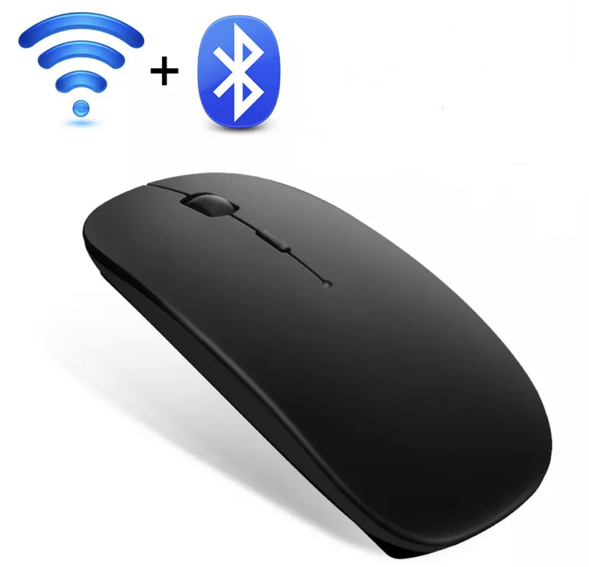 Безшумна Миша iMice PM1 2.4G + Bluetooth Чорна, фото 1