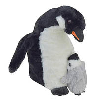 Мягкая игрушка пингвин с детенышом 25см , AToys (M45511)