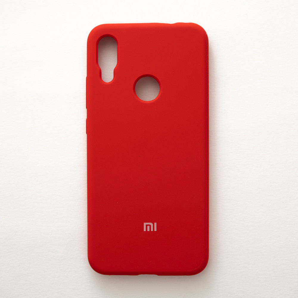Чохол Silicone Case Premium для Xiaomi Redmi Note 7 / 7 Pro Red 1 (закритий низ)