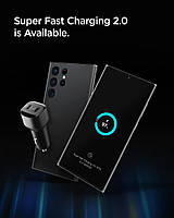 Автомобільний зарядний пристрій Spigen 75W USB C PC2200 PowerArc Car Charger PD 75W/QC3.0 Black ACP04581, фото 8