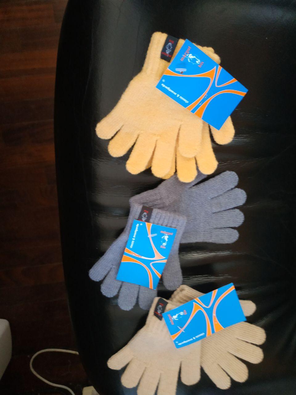 Дитячі рукавички для дівчинки Margot Польща Sempi Жовтогарячий 5-8 років