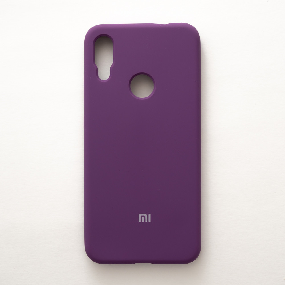 Чохол Silicone Case Premium для Xiaomi Redmi Note 7 / 7 Pro Fuchsia 14 (закритий низ)