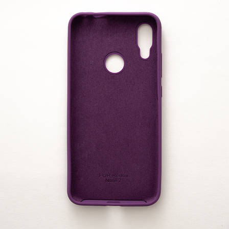Чохол Silicone Case Premium для Xiaomi Redmi Note 7 / 7 Pro Fuchsia 14 (закритий низ), фото 3